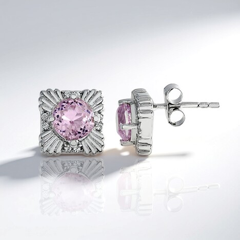Orecchini in argento con Kunzite
