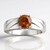 Anello in argento con Sfalerite