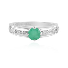 Anillo en plata con Esmeralda de Socoto