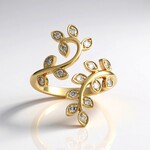 Anello in oro con Diamante Cioccolato I2 (SUHANA)
