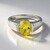 Anello in argento con Berillo Giallo