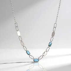 Collana in argento con Larimar