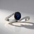 Anello in oro con Zaffiro Blu (Estée Collection)