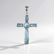 Ciondolo in argento con Larimar