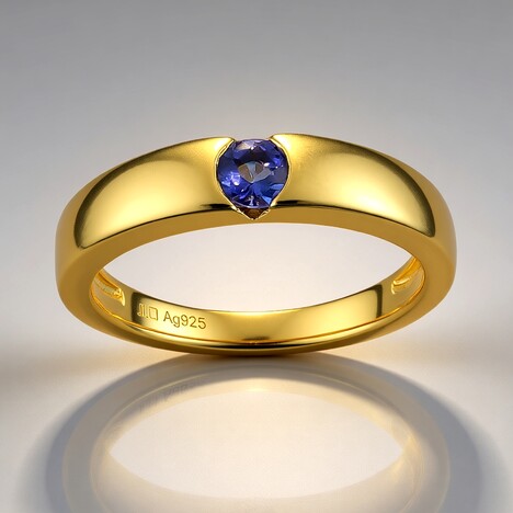 Anello in argento con Tanzanite AAA