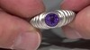 Anillo en plata con Amatista de Marruecos (de Melo Essence)