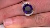 Zilveren ring met een Zambia-amethist