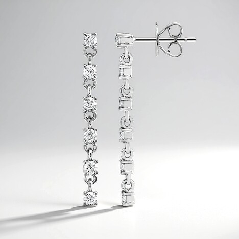 Orecchini in oro con Diamante IF (G) (de Melo Gold)
