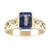 Anello in oro con Tanzanite Viola Non Riscaldata