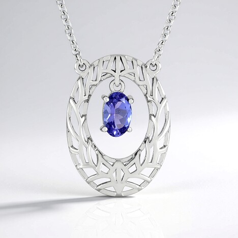 Collana in argento con Tanzanite (Ornaments by de Melo)