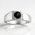 Anello in argento con Tormalina Verde Brasiliana (de Melo Essence)