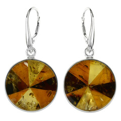Baltic Amber Silver Earrings