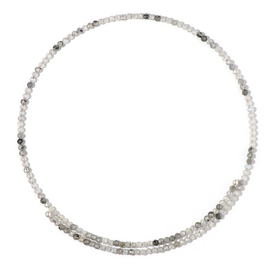 Collana rigida in acciaio con Zircone (Riya)