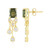 Pendientes en plata con Moldavita