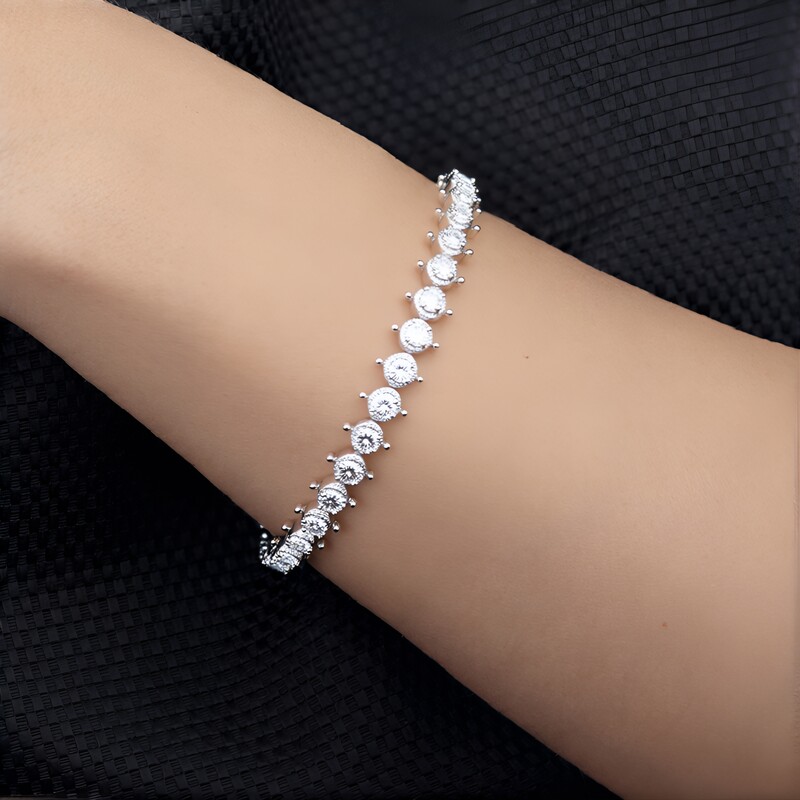 Bracciale in argento con Zircone (Dallas Prince Designs)