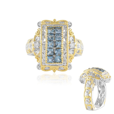 Aquamarin-Silberring (Gems en Vogue)