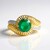 Anello in argento con Onice Verde (Ornaments by de Melo)