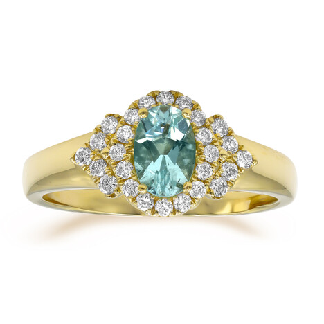 Anello in oro con Tormalina Paraíba (CIRARI)