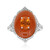 14K Mandarin Garnet Gold Ring (Smithsonian)