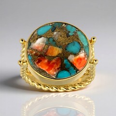 Anello in argento con Gemma