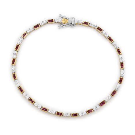 Zilveren armband met zirkonen (Gems en Vogue)