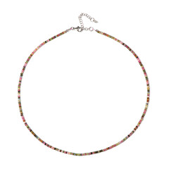 Turmalin-Silberhalskette