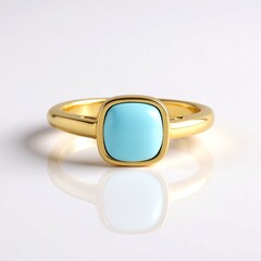 Anello in argento con Turchese Sleeping Beauty (de Melo)