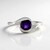 Anello in argento con Ametista Zambiana