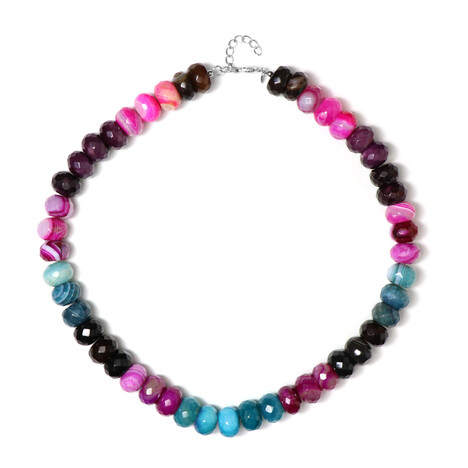 Collier en argent et Agate