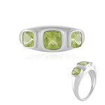 Zilveren ring met een peridoot (de Melo Essence)