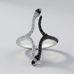 Anello in argento con Spinello Nero