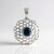 Pendentif en argent et Topaze bleu de Londres (Ornaments by de Melo)