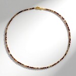 Collana in argento con Zircone Cognac