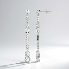 Orecchini in argento con Topazio Bianco (Adela Silber)