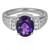 Sibirischer Amethyst-Silberring