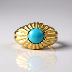 Anello in argento con Turchese Sleeping Beauty