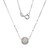 Collier en argent et Zircon (Adela Silber)
