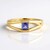 Anello in argento con Tanzanite (Adela Silber)