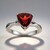Bague en argent et Grenat du Mozambique