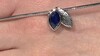 Colgante en plata con Zafiro azul (MONOSONO COLLECTION)
