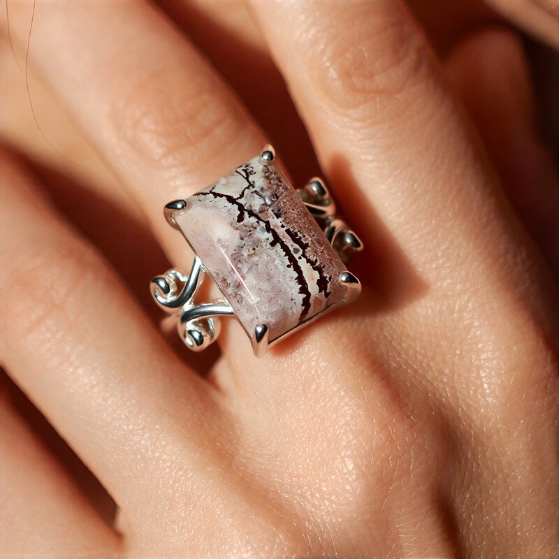 Sonora Dendritic Silver Ring
