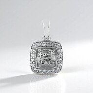 Ciondolo in argento con Zircone - Pace