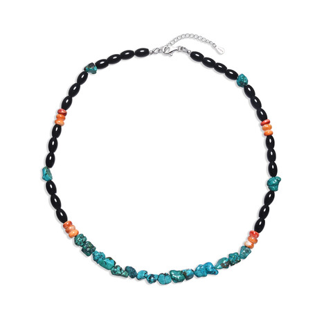 Black Onyx Silver Necklace