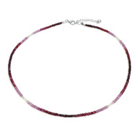 Collana in argento con Rubino della Birmania