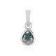 Ciondolo in argento con Diamante Blu I3