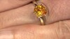 Anillo en oro con Esfalerita
