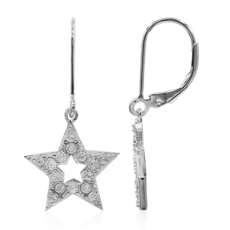 Boucles d'oreilles en argent et Zircon