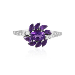 Sibirischer Amethyst-Silberring (de Melo)