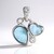 Ciondolo in argento con Larimar