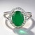 Anello in argento con Calcedonio Verde
